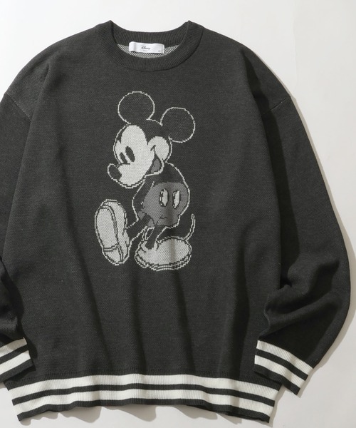 セール】【Disney/ディズニー】アートワークデザイン ジャガードニット