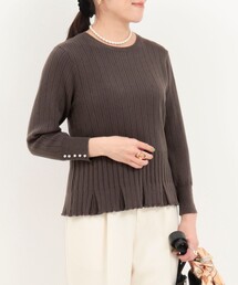 MICO COULIER | ティアードリブニットプルオーバー(ニット/セーター)