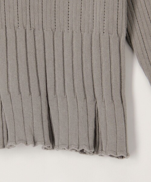 MICO COULIER(ミコクリエ)の「ティアードリブニットプルオーバー(ニット/セーター・レディース・ブラウン/レッド/グレー・38)」の17枚目の写真