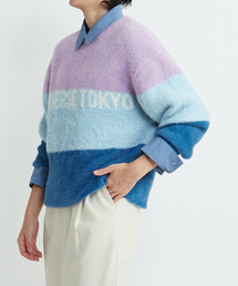 CONVERSE TOKYO | MULTI BORDER FEATHER KNIT(ニット/セーター)