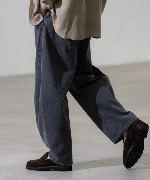 CITY TOKYO(シティトウキョウ)の「【CITY TOKYO/シティートーキョー】フェードバレルデニムパンツ(デニムパンツ・メンズ・ライトブルー/グレー・2/3)」の6枚目の写真