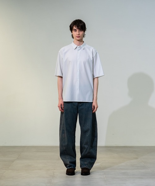 CITY TOKYO(シティトウキョウ)の「【CITY TOKYO/シティートーキョー】フェードバレルデニムパンツ(デニムパンツ・メンズ・ライトブルー/グレー・2/3)」の9枚目の写真