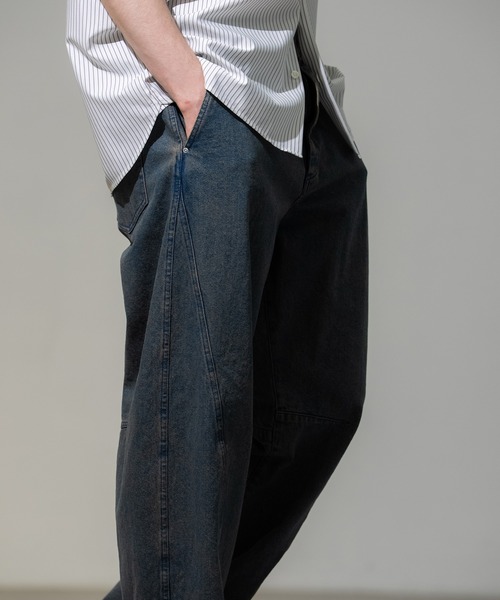 CITY TOKYO(シティトウキョウ)の「【CITY TOKYO/シティートーキョー】フェードバレルデニムパンツ(デニムパンツ・メンズ・ライトブルー/グレー・2/3)」の16枚目の写真