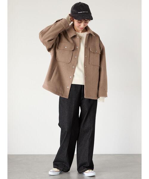 Lugnoncure(ルノンキュール)の「スウェットライククルーネックニット(ニット/セーター・レディース・ブラック/オフホワイト/レッド/グリーン/モカ・F)」の19枚目の写真