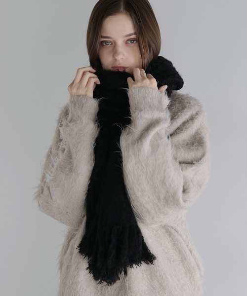 セール】ボリュームフェザーフリンジマフラー（マフラー）｜SOCCE