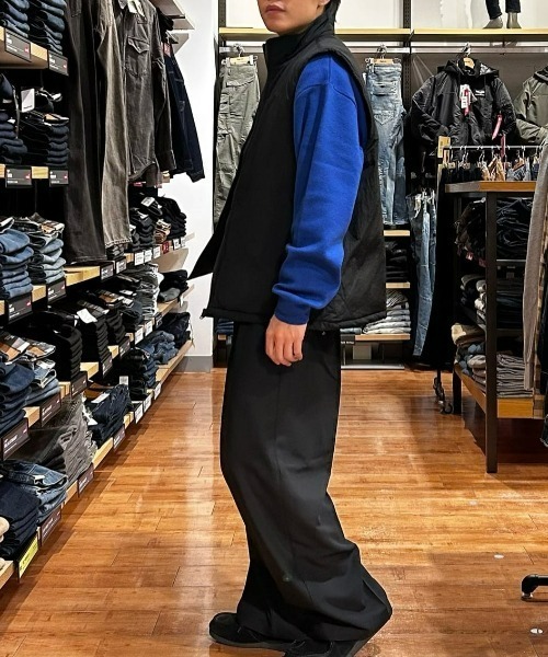 CAMP7（キャンプセブン）の「【CAMP7】ワッシャーナイロン中綿スタンドネックベスト(トレンド/カジュアル)（その他アウター・メンズ・グレー/ブラック・M/L/XL）」の18枚目の写真