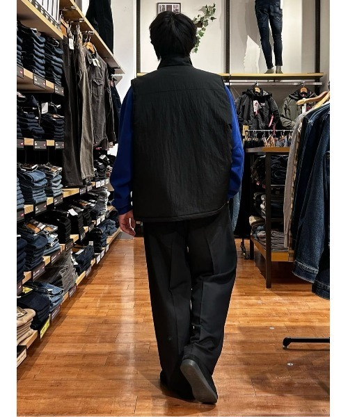 CAMP7（キャンプセブン）の「【CAMP7】ワッシャーナイロン中綿スタンドネックベスト(トレンド/カジュアル)（その他アウター・メンズ・グレー/ブラック・M/L/XL）」の19枚目の写真