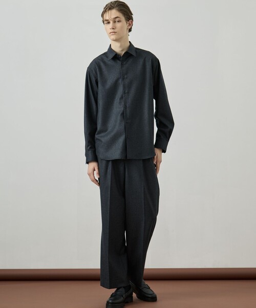 UNITED TOKYO（ユナイテッドトウキョウ）の「ウールフラノ  2タックストレートパンツ（その他パンツ・メンズ・ブラウン/ダークグレー/チェック・1/2）」の4枚目の写真