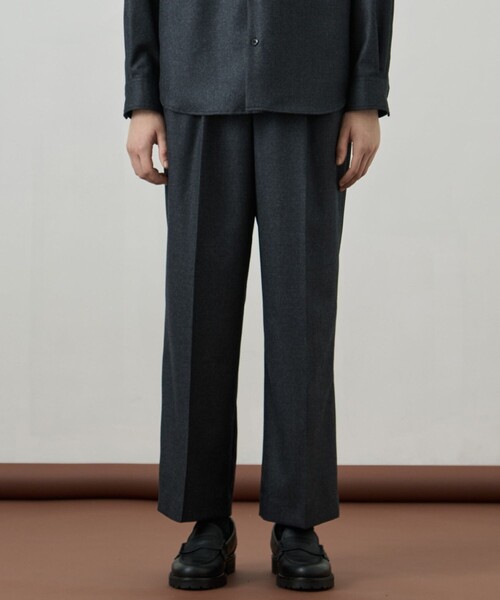 UNITED TOKYO（ユナイテッドトウキョウ）の「ウールフラノ  2タックストレートパンツ（その他パンツ・メンズ・ブラウン/ダークグレー/チェック・1/2）」の10枚目の写真