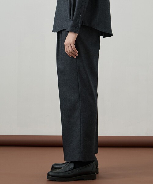 UNITED TOKYO（ユナイテッドトウキョウ）の「ウールフラノ  2タックストレートパンツ（その他パンツ・メンズ・ブラウン/ダークグレー/チェック・1/2）」の11枚目の写真