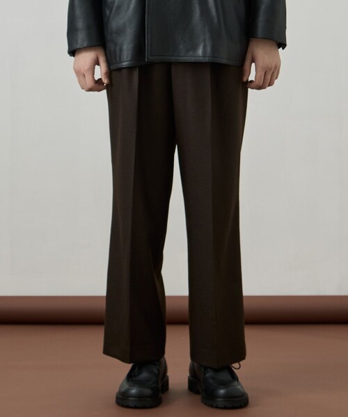 UNITED TOKYO（ユナイテッドトウキョウ）の「ウールフラノ  2タックストレートパンツ（その他パンツ・メンズ・ブラウン/ダークグレー/チェック・1/2）」の13枚目の写真