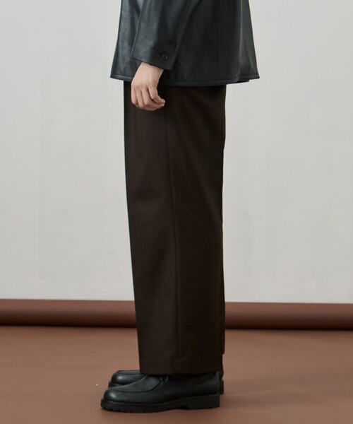 UNITED TOKYO（ユナイテッドトウキョウ）の「ウールフラノ  2タックストレートパンツ（その他パンツ・メンズ・ブラウン/ダークグレー/チェック・1/2）」の14枚目の写真