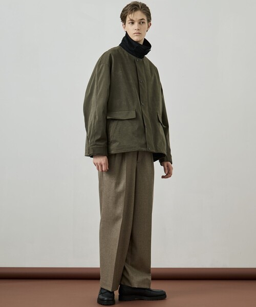 UNITED TOKYO（ユナイテッドトウキョウ）の「ウールフラノ  2タックストレートパンツ（その他パンツ・メンズ・ブラウン/ダークグレー/チェック・1/2）」の8枚目の写真