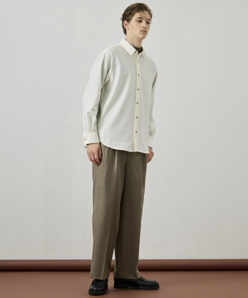 UNITED TOKYO（ユナイテッドトウキョウ）の「ウールフラノ  2タックストレートパンツ（その他パンツ・メンズ・ブラウン/ダークグレー/チェック・1/2）」の9枚目の写真