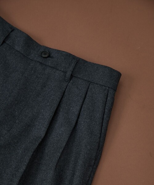 UNITED TOKYO（ユナイテッドトウキョウ）の「ウールフラノ  2タックストレートパンツ（その他パンツ・メンズ・ブラウン/ダークグレー/チェック・1/2）」の21枚目の写真