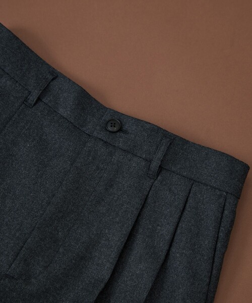 UNITED TOKYO（ユナイテッドトウキョウ）の「ウールフラノ  2タックストレートパンツ（その他パンツ・メンズ・ブラウン/ダークグレー/チェック・1/2）」の22枚目の写真