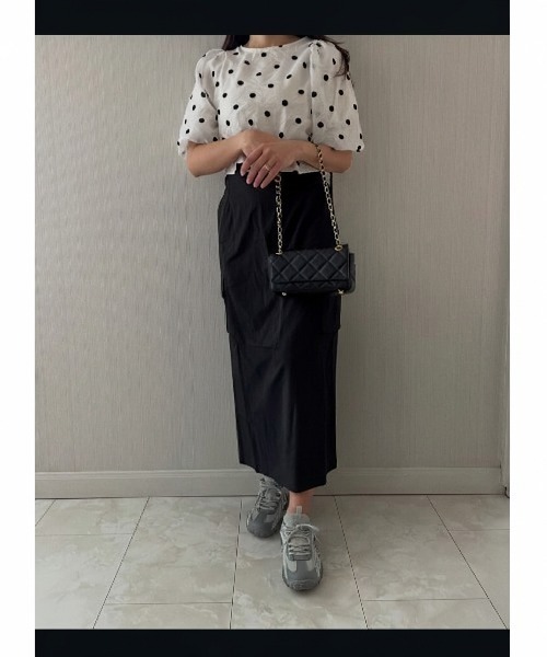 FILA（フィラ）の「Woven Wrap Skirt（スカート・レディース・ブラック・L/M/S/XS）」の3枚目の写真