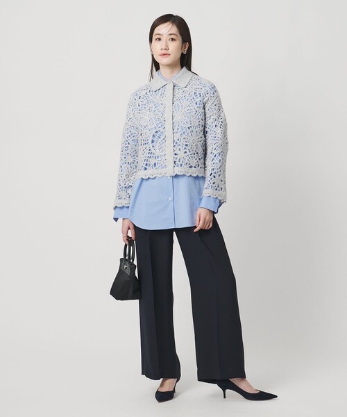 【UNITED ARROWS】ポロニットカーディガン ポロニット カーディガン ウォッシャブル