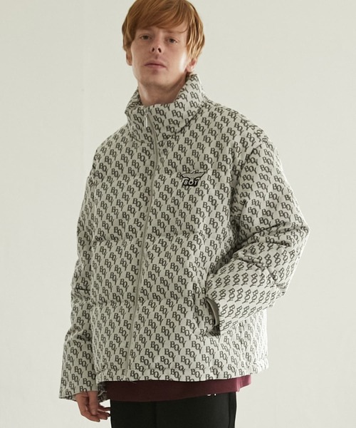BOY LONDON(ボーイロンドン)の「【BOY LONDON】BOY MONOGRAM JACQUARD DOWN JACKET GREY(ダウンジャケット/コート・メンズ・グレー・X-LARGE/LARGE/MEDIUM)」の1枚目の写真