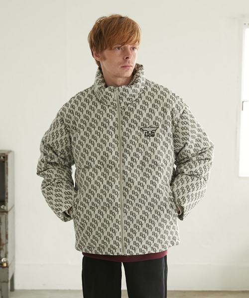 BOY LONDON(ボーイロンドン)の「【BOY LONDON】BOY MONOGRAM JACQUARD DOWN JACKET GREY(ダウンジャケット/コート・メンズ・グレー・X-LARGE/LARGE/MEDIUM)」の4枚目の写真