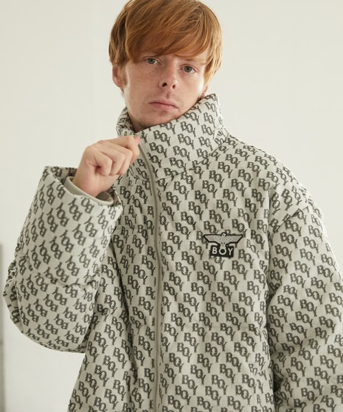 BOY LONDON(ボーイロンドン)の「【BOY LONDON】BOY MONOGRAM JACQUARD DOWN JACKET GREY(ダウンジャケット/コート・メンズ・グレー・X-LARGE/LARGE/MEDIUM)」の5枚目の写真