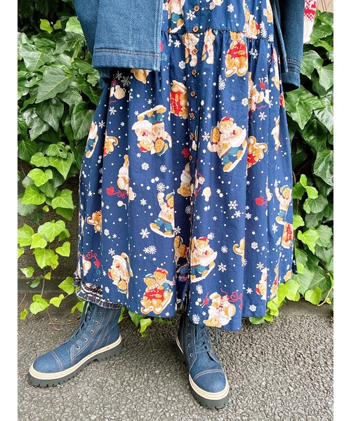 セール】顔くまネーム使い編み上げブーツ（ブーツ）｜PINK HOUSE