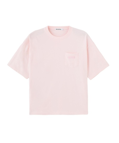 MILKFED.(ミルクフェド)の「BAR LOGO POCKET TEE(Tシャツ/カットソー・レディース・ライトピンク/ブラック/オートミール・L/M)」の11枚目の写真