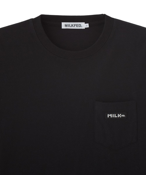 MILKFED.(ミルクフェド)の「BAR LOGO POCKET TEE(Tシャツ/カットソー・レディース・ライトピンク/ブラック/オートミール・L/M)」の17枚目の写真