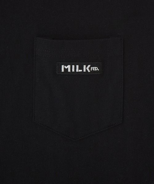 MILKFED.(ミルクフェド)の「BAR LOGO POCKET TEE(Tシャツ/カットソー・レディース・ライトピンク/ブラック/オートミール・L/M)」の18枚目の写真