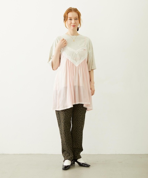 MILKFED.(ミルクフェド)の「BAR LOGO POCKET TEE(Tシャツ/カットソー・レディース・ライトピンク/ブラック/オートミール・L/M)」の10枚目の写真