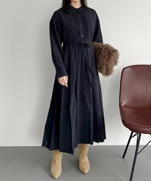 Doux archives | ピンタックプリーツワンピース(ワンピース)