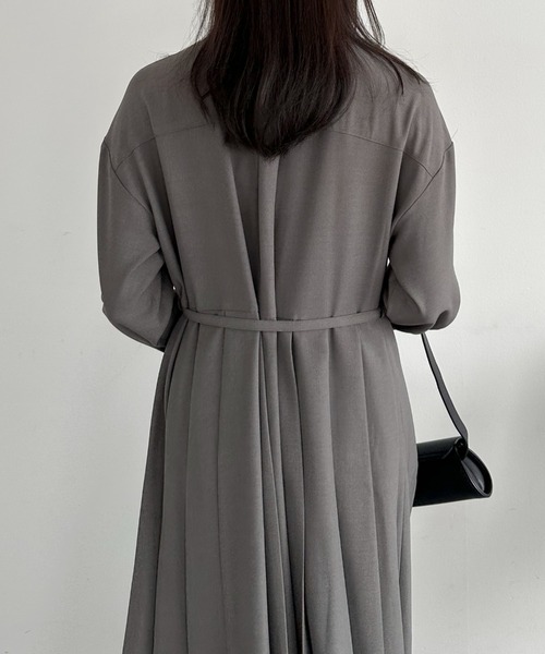 Doux archives（ドゥアルシーヴ）の「ピンタックプリーツワンピース（ワンピース・レディース・グレー/ネイビー/グリーン・FREE）」の16枚目の写真