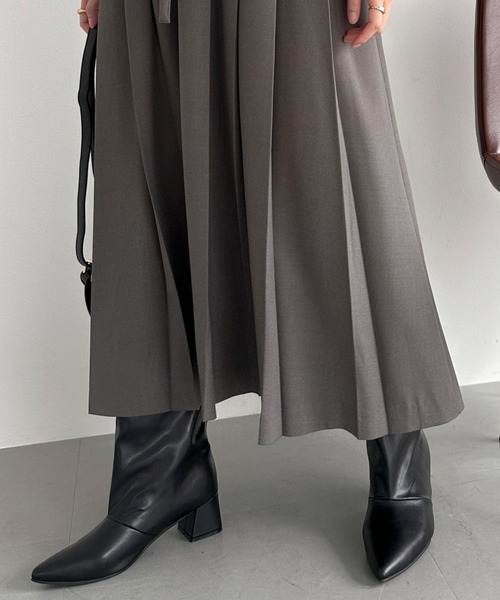 Doux archives（ドゥアルシーヴ）の「ピンタックプリーツワンピース（ワンピース・レディース・グレー/ネイビー/グリーン・FREE）」の22枚目の写真