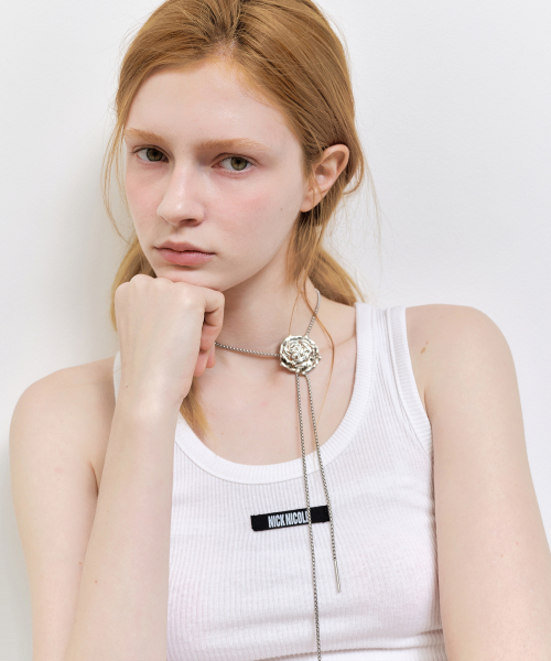 NICK&NICOLE(ニックアンドニコール)の「OPENING SLEEVELESS TOP_WHITE(Tシャツ/カットソー・レディース・ホワイト・FREE)」の3枚目の写真