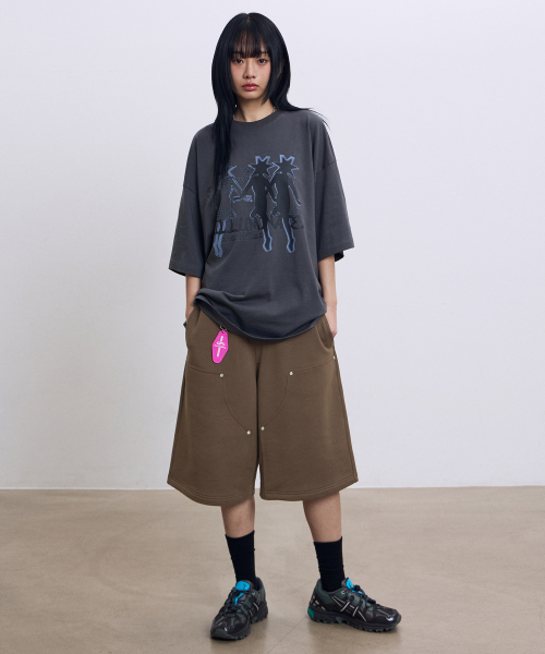 F.ILLUMINATE(フィルミネイト)の「キーホルダーループスウェットショーツ-ブラウン(その他パンツ・レディース・その他・SMALL/MEDIUM/LARGE)」の4枚目の写真