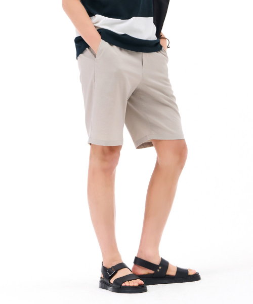 CHASECULT(チェイスカルト)の「男性クールタッチリラックスバンディングショートパンツ-ベージュ(その他パンツ・メンズ・ベージュ・76/82/86/70)」の3枚目の写真