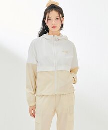 女性スポーティブフードジップアップ-DBRG4172C05