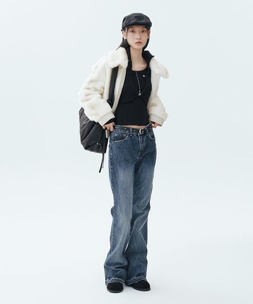 IUGAMAKARAS(イウガマカラス)の「Studded Bumpy Buckle Belt (20mm)(ベルト・レディース・その他・FREE)」の14枚目の写真