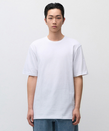 レイヤードクルーネックTシャツ_通常丈 [ホワイト]