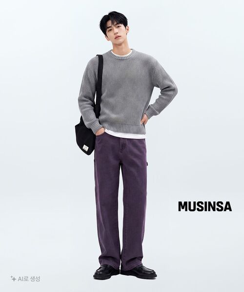 MUSINSA STANDARD（ムシンサスタンダード）の「レイヤードクルーネックTシャツ_通常丈 [ホワイト]（Tシャツ/カットソー・メンズ・その他・SMALL/MEDIUM/LARGE/X-LARGE/XX-LARGE/X-SMALL）」の6枚目の写真
