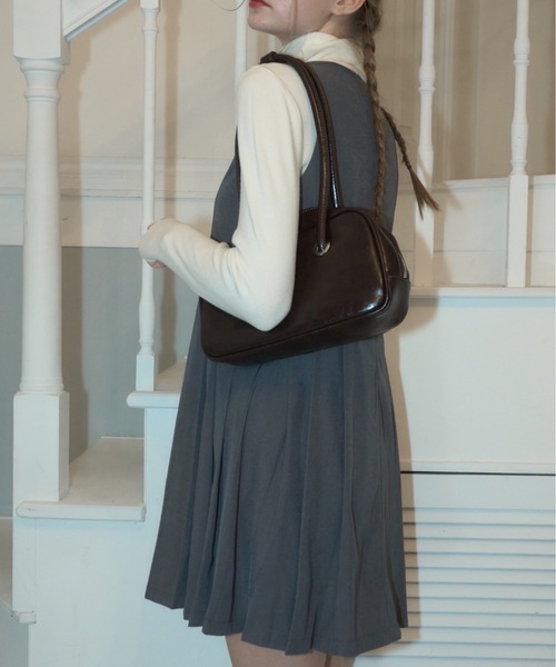 Birthday room(バースデイルーム)の「プリーツミニワンピース/pleated mini dress(ワンピース・レディース・グレー/ブラック・FREE)」の11枚目の写真