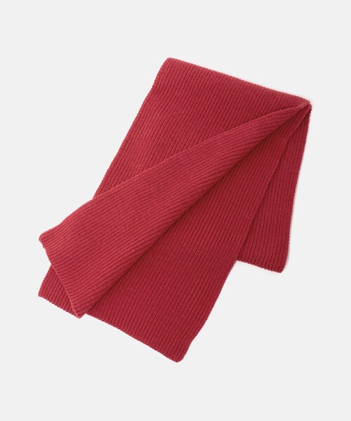 green label relaxing(グリーンレーベルリラクシング)の「【WEB限定】リブ ロング マフラー(マフラー・レディース・オフホワイト/ライトグレー/レッド・FREE)」の7枚目の写真