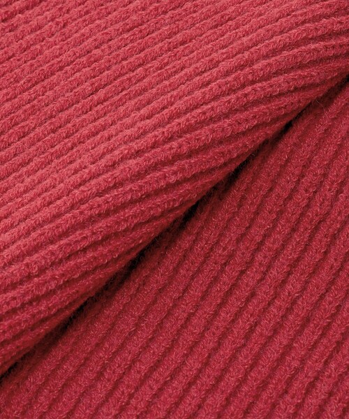 green label relaxing(グリーンレーベルリラクシング)の「【WEB限定】リブ ロング マフラー(マフラー・レディース・オフホワイト/ライトグレー/レッド・FREE)」の9枚目の写真