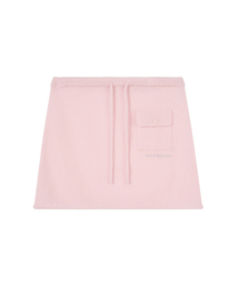 POCKET KNIT SKIRT - PINK