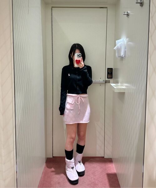 Rest&Recreation(レストアンドレクリエーション)の「POCKET KNIT SKIRT - PINK(スカート・レディース・その他・ONE)」の2枚目の写真