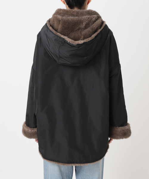 collection PRIVEE?(コレクションプリヴェ)の「【COLLECTION PRIVEE?】 WOMAN ECO-FUR JACKET:ジャケット(その他アウター・レディース・ブラック系その他・44/42)」の14枚目の写真