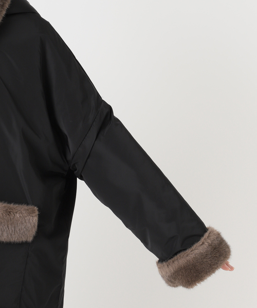 collection PRIVEE?(コレクションプリヴェ)の「【COLLECTION PRIVEE?】 WOMAN ECO-FUR JACKET:ジャケット(その他アウター・レディース・ブラック系その他・44/42)」の16枚目の写真