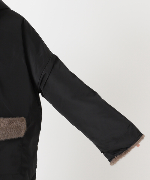 collection PRIVEE?(コレクションプリヴェ)の「【COLLECTION PRIVEE?】 WOMAN ECO-FUR JACKET:ジャケット(その他アウター・レディース・ブラック系その他・44/42)」の17枚目の写真