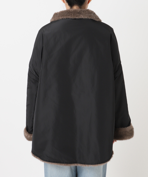 collection PRIVEE?(コレクションプリヴェ)の「【COLLECTION PRIVEE?】 WOMAN ECO-FUR JACKET:ジャケット(その他アウター・レディース・ブラック系その他・44/42)」の22枚目の写真