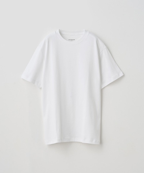 JOHN SMEDLEY(ジョンスメドレー)の「スビンコットン半袖Tシャツ(Tシャツ/カットソー・レディース・ホワイト・2)」の1枚目の写真